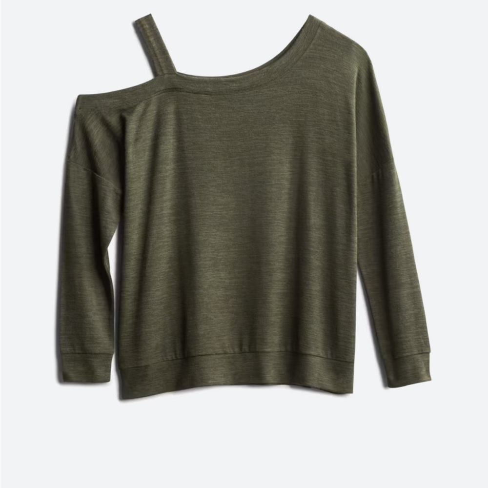 Mely single cold shoulder knit top